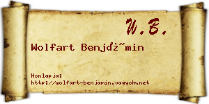 Wolfart Benjámin névjegykártya