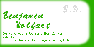 benjamin wolfart business card